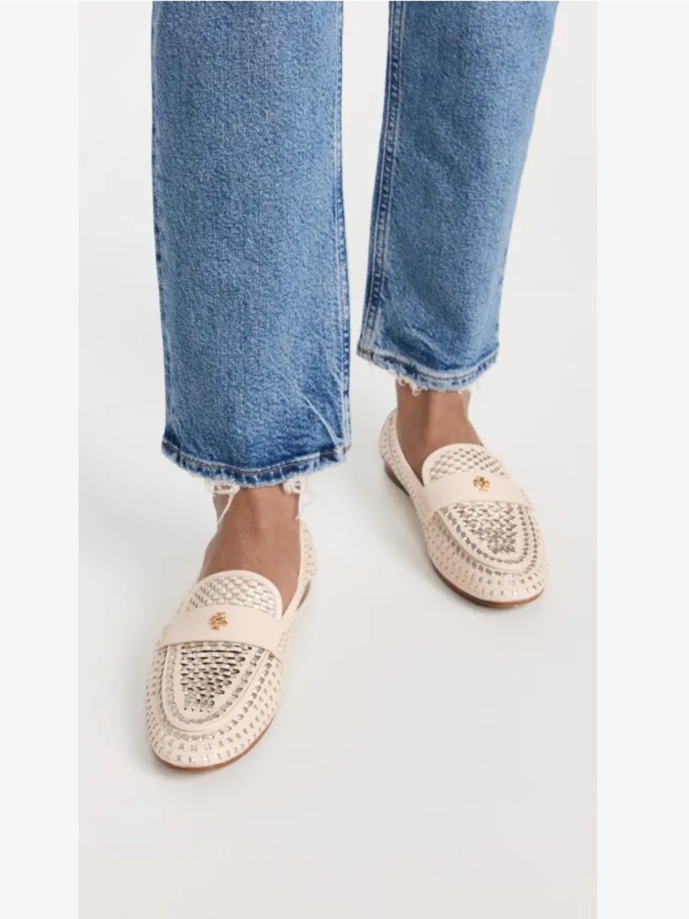 Tory Burch Woven Ballet Loafers Size 6.5
